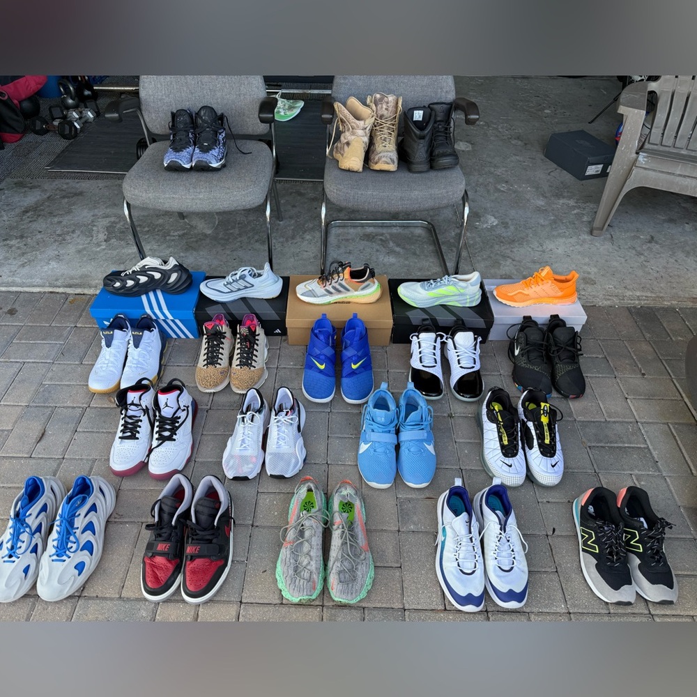 The ones on the boxes are brand new and never been worn. Prices 25 to 100